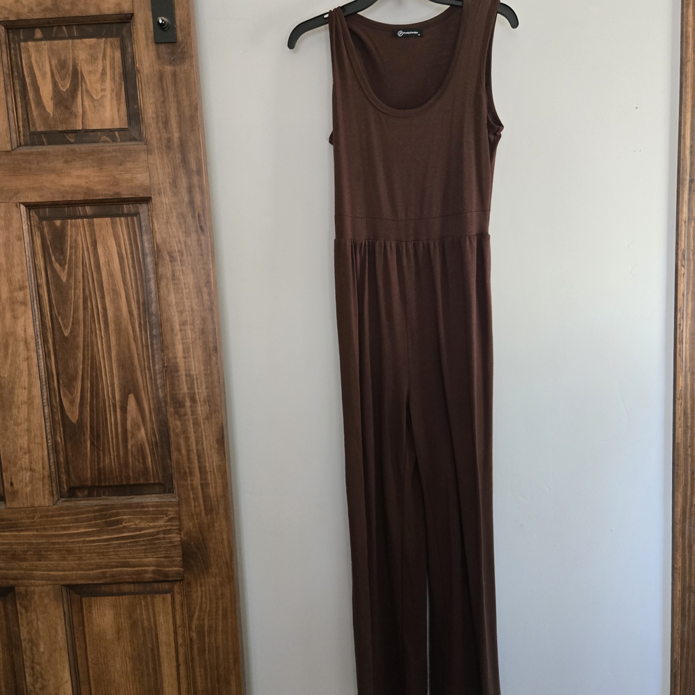 Elegant Chocolate Brown Jumpsuit